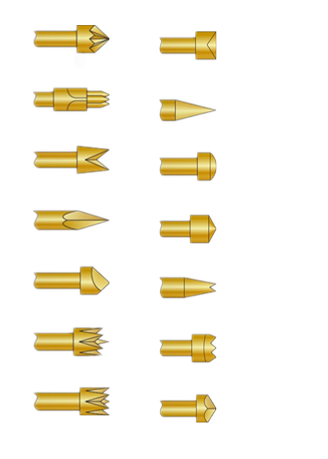 測(cè)試探針頭型簡(jiǎn)介表(一)