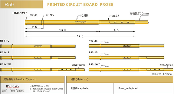 R50測(cè)試探針套管選型、R50探針套管規(guī)格型號(hào)、探針套管廠家